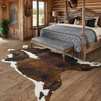 AROGAN Western Decor Faux Fur Cowhide Rug, 6.2x7 Feet Premium Animal Skin Cow - Image 3