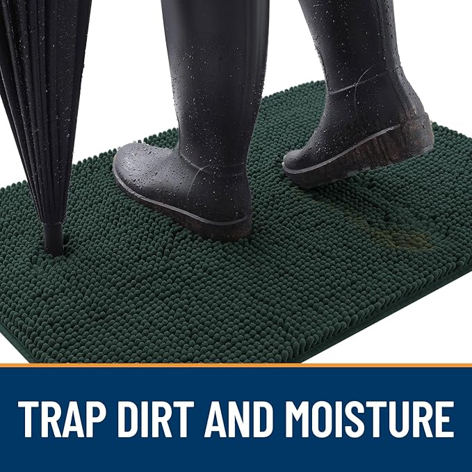 OLANLY Dog Door Mat for Muddy Paws 59x35, Absorbs Moisture and Dirt, Absorbent - Image 2
