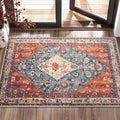 SERISSA Boho Rugs for Entryway, 2x3 Tribal Entryway Rug Non-Slip Washable Small by SERISSAHomeDecorCollection