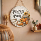 Fall Pumpkin Patch Decorations for Home, Retro Pumpkin Patch Wooden Sign
