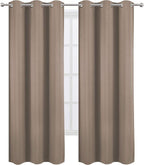 LEMOMO Cappuccino Thermal Blackout Curtains/42 x 95 Inch/Set of 2 Panels Room by Lemomo