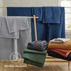 Bedsure King Size Quilt Bedspread, Thin Comforter, Oatmeal Coverlet