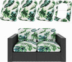 hyha 4Pcs Patio Cushion Covers, Stretch Outdoor Couch Cushion Covers, Washable by hyha