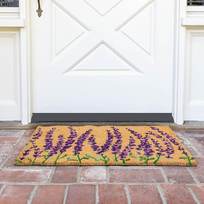 Juvale Lavender Floral Door Mat - Image 4