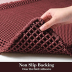 RESARE Waffle Bathroom Runner Rugs, Super Absorbent Bath Mat Non Slip Washable - Image 4