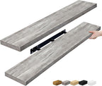 Sorbus Floating Shelves for Wall Storage (48 Inch, 2 Pack, Gray)