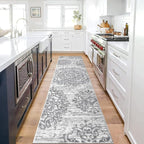 HEBE Hallway Runner Rug 2'x8' Washable Vintage Distressed Area Rugs Non Slip - Image 6