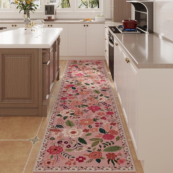 Rugcomf Runners for Hallways Kitchen Runner Rug Non Slip 2'x 10' Long Washable - Image 2