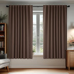 Deconovo Blackout Curtains, Thermal Insulated, W70 x L63 2 Panels, Back Tab by Deconovo