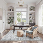 Area Rugs 4x6 for Living Room, Vintage Washable Rugs for Dining Room, Non-Slip - Image 4