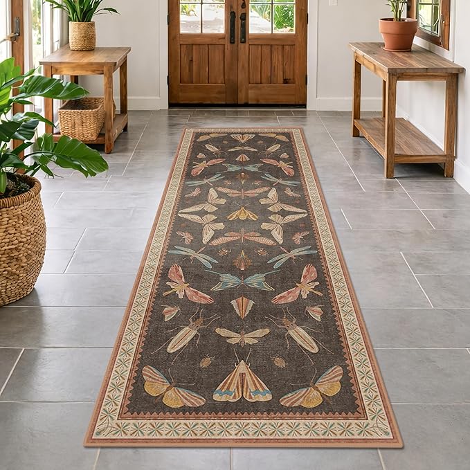 Hazo Haus 2'6"x8' 8ft Long Hallway Runner Rug, Stain Resistant Non-Slip Kitchen - Image 3