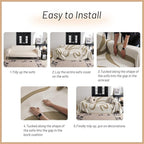 MYSKY HOME Couch Cover for 3 Cushion Couch Sofa Cover, Super Soft Boho Couch - Image 6