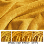 KMUSET Fleece Blanket Twin Size Honey Yellow Lightweight Super Soft Cozy Fuzzy - Image 4