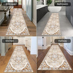 HEBE Hallway Runner Rug 2'x8' Washable Vintage Distressed Area Rugs Non Slip - Image 6