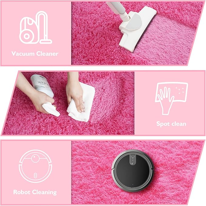 8x10 Fluffy Area Rugs for Living Room, Shag Area Rug for Bedroom, Soft Fuzzy - Image 4