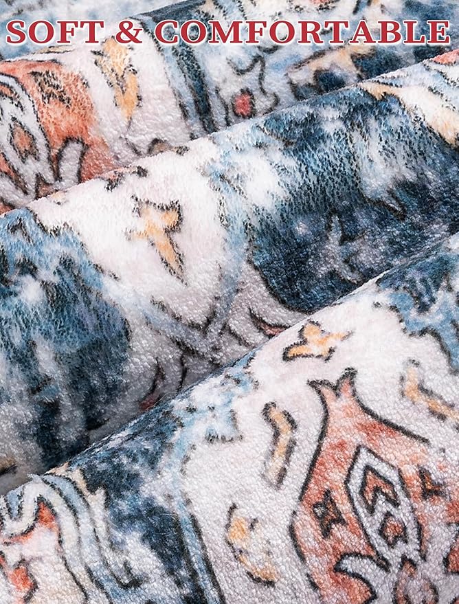 SERISSA Boho Kitchen Runner Rug, 3x7 Washable Non-Slip Runner Rug - Image 4