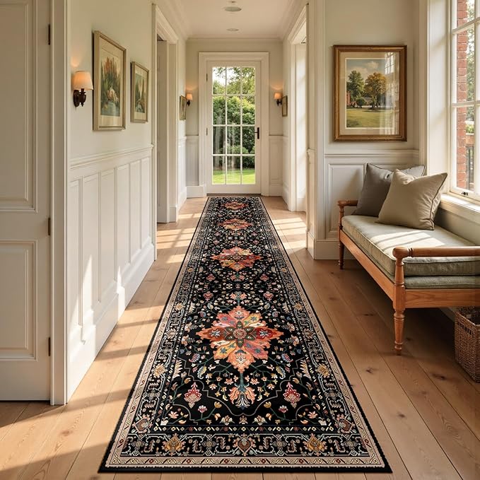 RELEANY Area Rugs 3'x12' Runner Rug Non Slip Washable by RELEANY