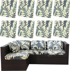 8Pcs Outdoor Cushion Covers, Patio Cushion Covers, Stretch Elastic Slipcovers by dreahoteztil