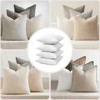 MIULEE Pillow Inserts 18x18, Down Feather Throw Pillow Inserts, Premium Fluffy - Image 4