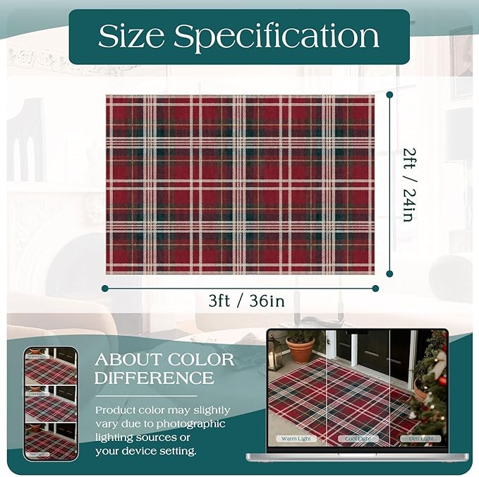 Christmas Front Door Mat Indoor Entrance - Image 2