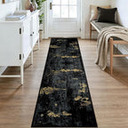 Washable Area Rugs 2x9 Non-Slip Modern Abstract Soft - Image 2