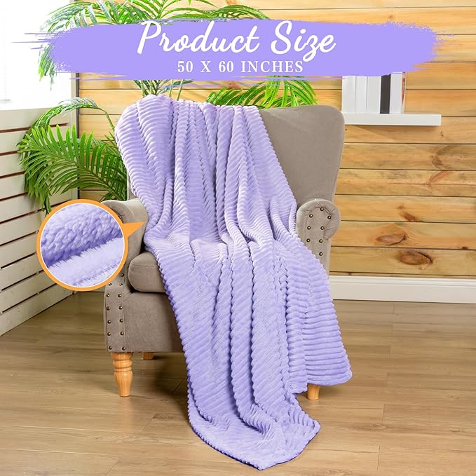 Buryeah 12 Pcs Flannel Throw Blanket Bulk 50 x 60 in Sleepover Blanket Outdoor - Image 2