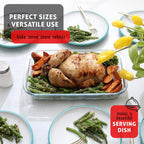 EATEX 8-Piece Deep Glass Casserole Dishes for Oven with Plastic Lids, Glass Baking Dishes for Oven, Rectangular Bakeware for Lasagna, Cooking, Leftovers, Kitchen, Freezer to Oven Dishwasher Safe