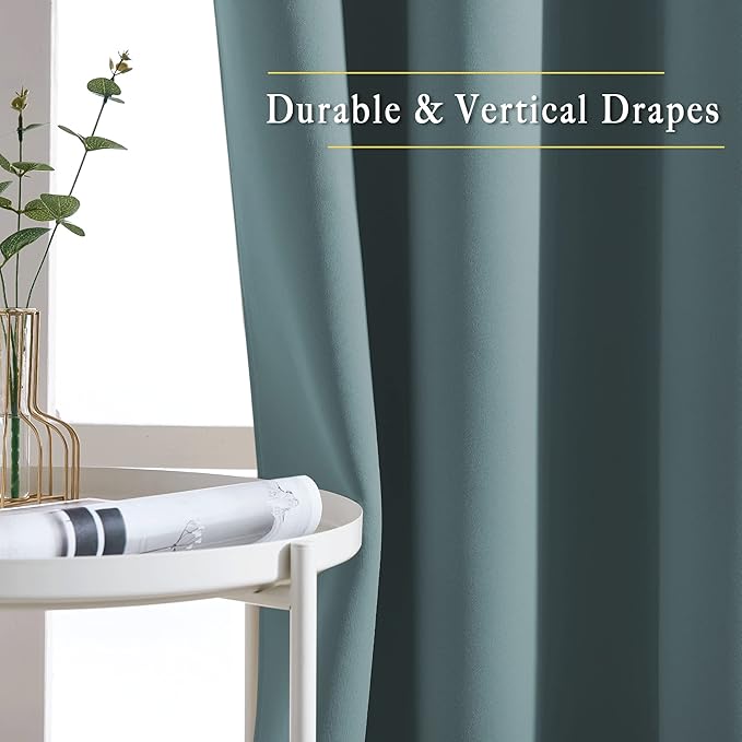 NICETOWN Bedroom Blackout Curtains 72 inch Length - Image 5