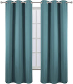 LEMOMO Sea Teal Thermal Blackout Curtains/38 x 84 Inch/Set of 2 Panels Room - Image 2