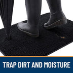 OLANLY Dog Door Mat for Muddy Paws 54x32, Absorbs Moisture and Dirt, Absorbent - Image 2