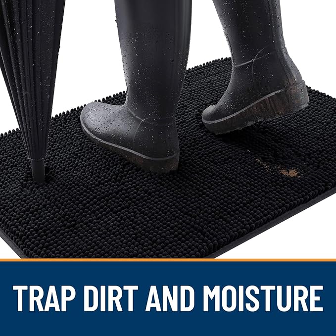 OLANLY Dog Door Mat for Muddy Paws 54x32, Absorbs Moisture and Dirt, Absorbent - Image 2