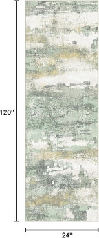 Runner Rug for Hallway Kitchen, 2x10 Machine Washable Runners Rug for Entryway - Image 2