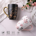 AmorArc Tea Cup With Infuser and Lid, 18oz Loose Leaf Tea Mug With Steeper