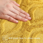 decorUhome Summer Throw Pillow Covers 12x20 Inch Set of 2, Soft Plush Faux Wool - Image 4