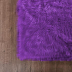 Goolela Purple Area Rug 6x9 Fluffy Fuzzy Furry Shag Carpet - Image 6