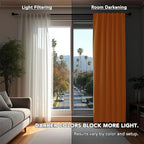 Deconovo Rod Pocket and Back Tab Blackout Curtains - Image 3