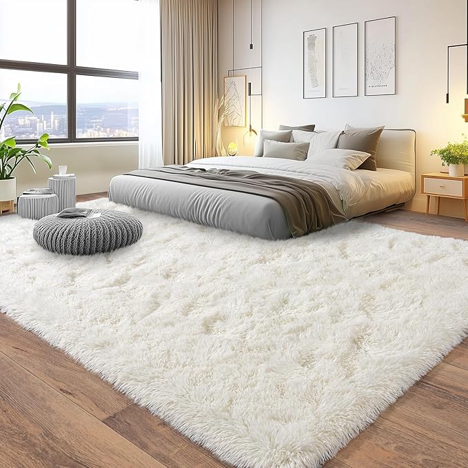 Pionblank 8x10 Rug for Living Room, Fuzzy Plush Large Area Rug, Fluffy Modern - Image 2