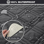 TAOCOCO 100% Waterproof Recliner Sofa Cover, Non Slip Split Couch Covers - Image 3