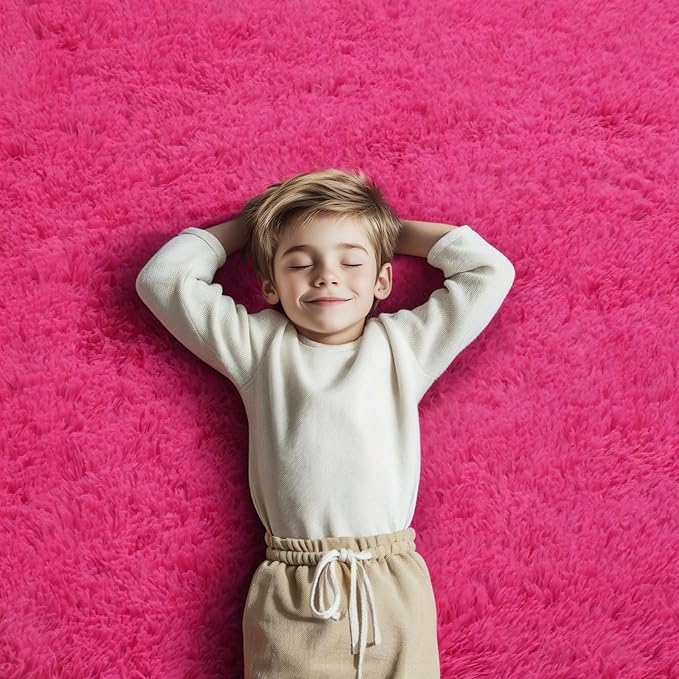 Rugs for Bedroom 4x6, Alfombras para Salas Shag Large Plush Soft Area Rug - Image 5