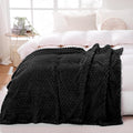 Black Throw Blanket 50"×70" inches Gifts by Puncuntex