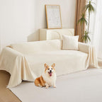 MYSKY HOME Boho Couch Cover Beige Sofa Covers by MYSKYHOME