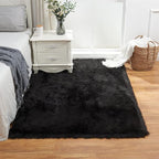 EasyJoy Ultra Soft Fluffy Shaggy Area Rug Faux Fur Rug Chair Cover Seat Pad - Image 3