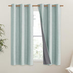NICETOWN 100% Absolutely Blackout Linen Curtains - Image 2