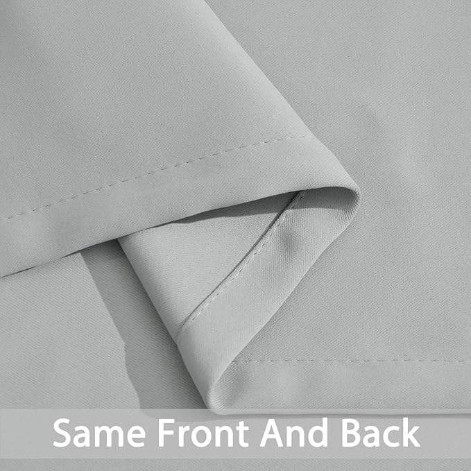 Yakamok Room Darkening Window Drapes Thermal Insulated Light Blocking Grommet - Image 6