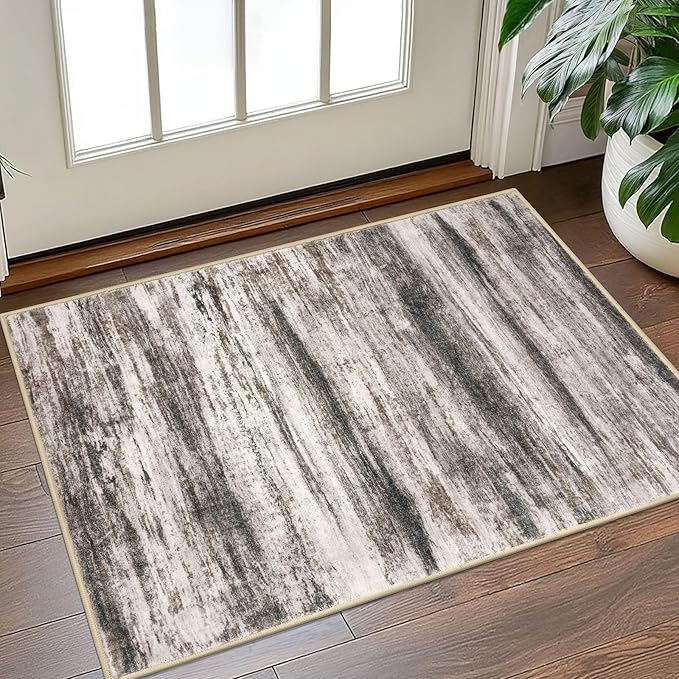 KOZYFLY Small Area Rug 2x3 Rug Entryway Rugs Modern Abstract, Washable Kitchen - Image 7