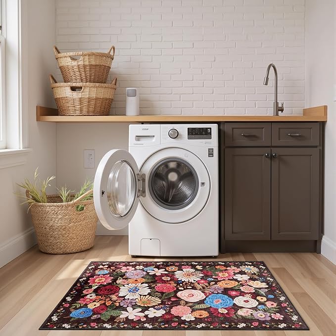2x4 Entryway Runner Rugs, Non Slip Washable Rugs - Image 4
