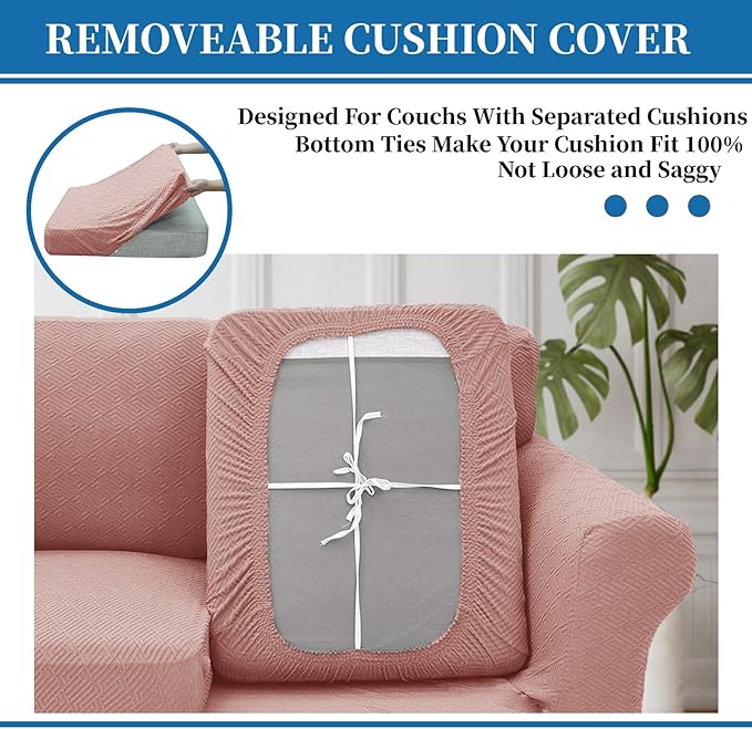 XINEAGE New 4 Pieces Extra Large Couch Covers - Image 4