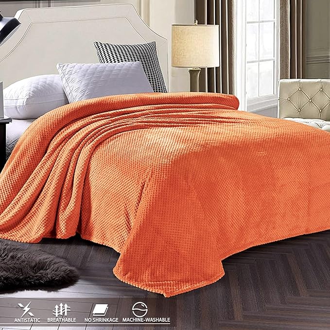 Exclusivo Mezcla Fleece Bed Blanket Queen Size, Super Soft and Warm Blankets - Image 3
