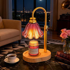 Flower Candle Warmer Lamp with Timer & 4-Level Dimmer, Adjustable Height