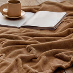 Bedsure GentleSoft Orange Fleece Blankets King Size - Image 5